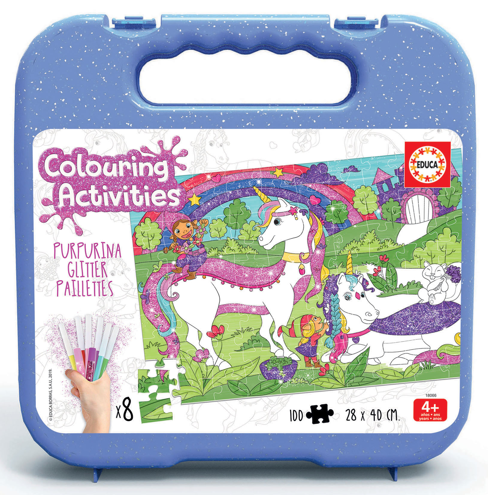 Unicorn - coloring puzzle 100 pieces