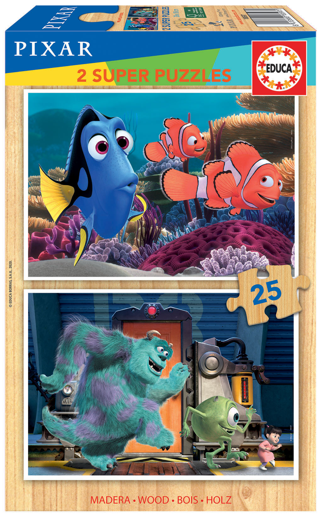 Пиксар - пъзел 2х25 части