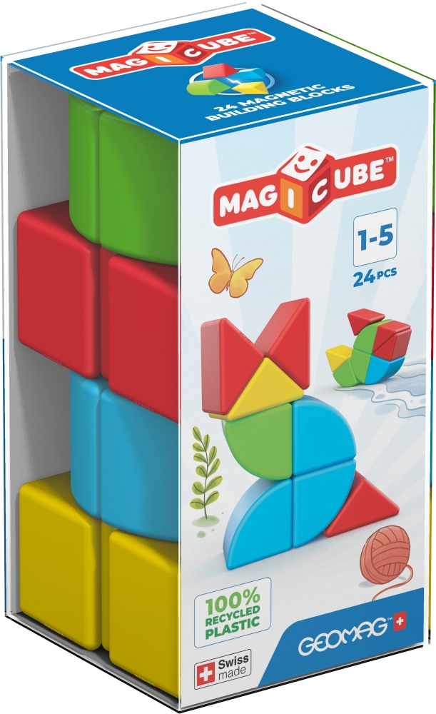 Магнитен конструктор, Geomag, Magicube, 24 части