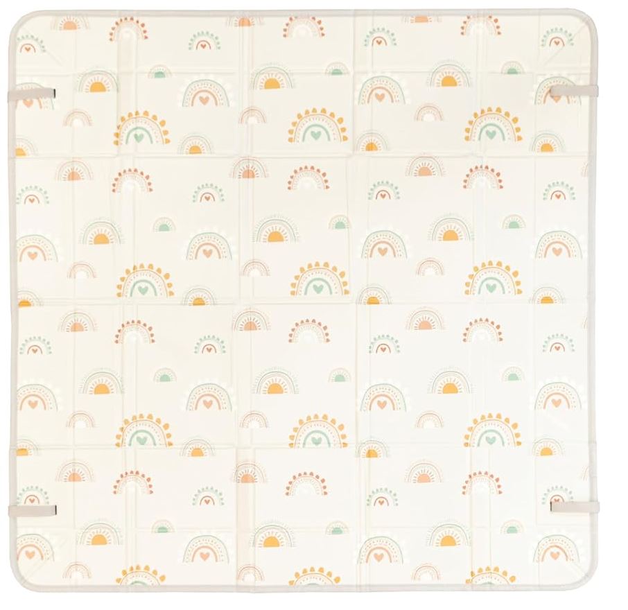 Foldable soft foam mat, Infantino, Rainbow, 147 x 147 cm