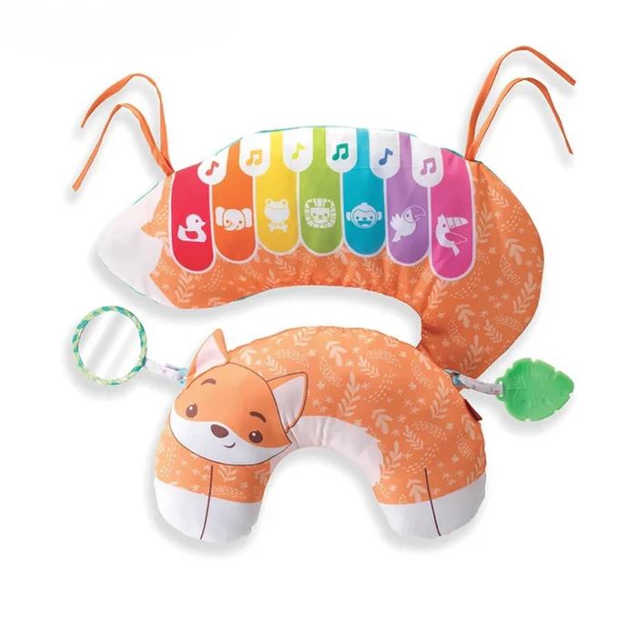 Baby interactive pillow for tummy time play 3in1, Infantino, Piano fox