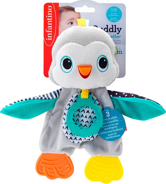Бебешка мека сензорна играчка, Infantino, Пингвин