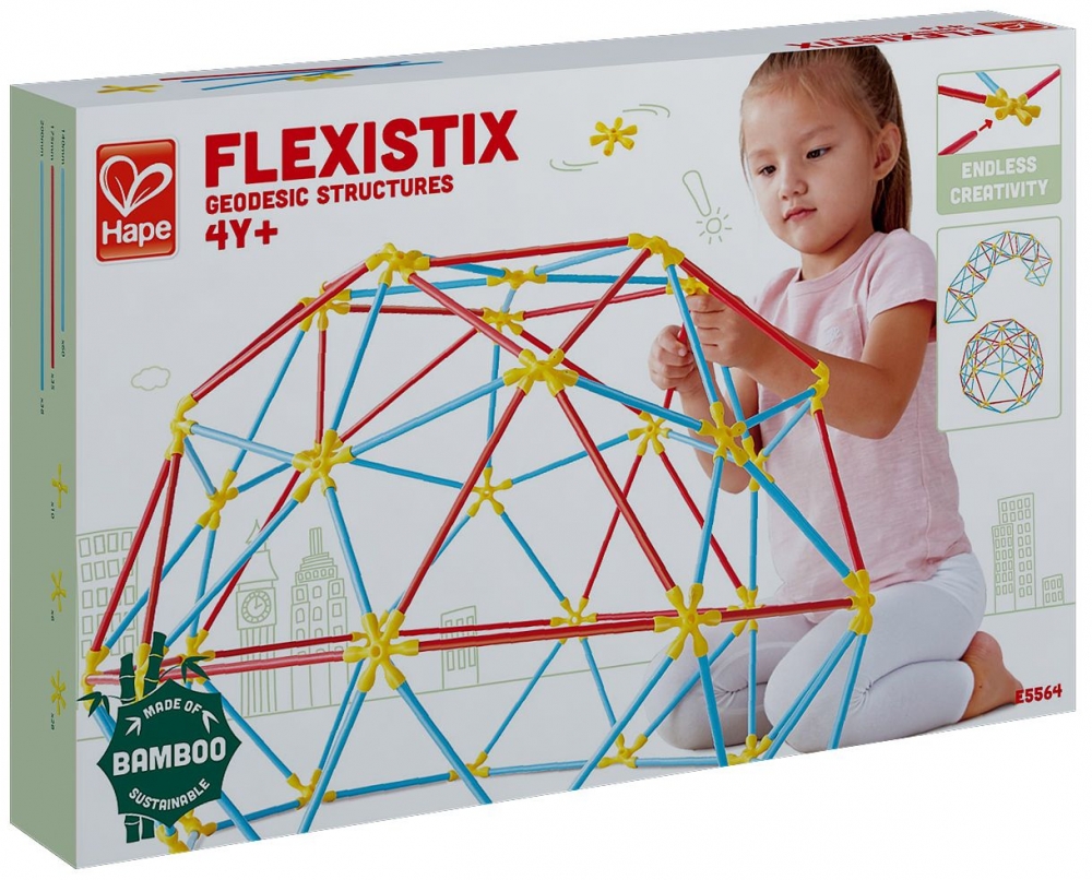 Бамбуков конструктор Flexistix Геодезически структури