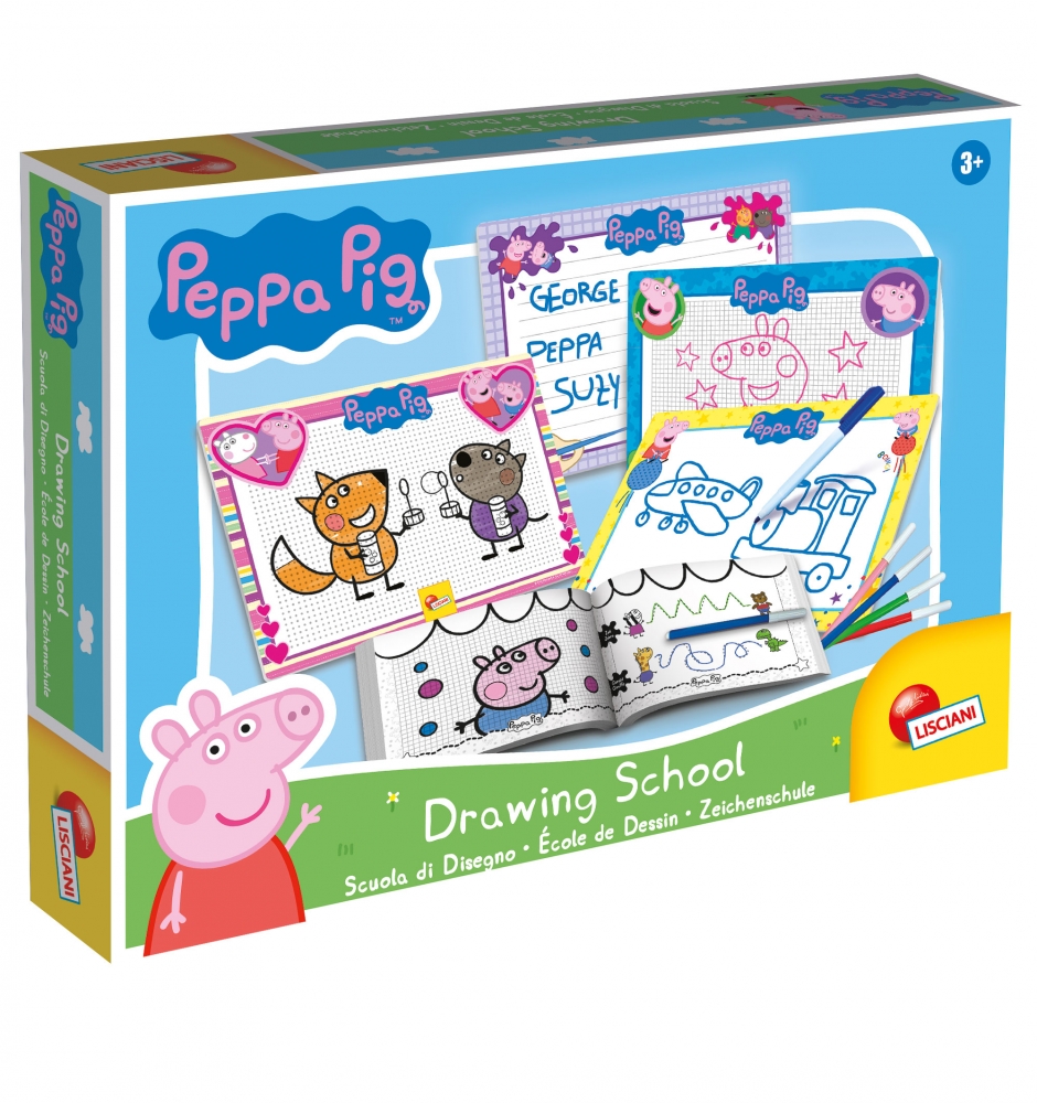 Creative set, Lisciani, Peppa Pig, Drawing school