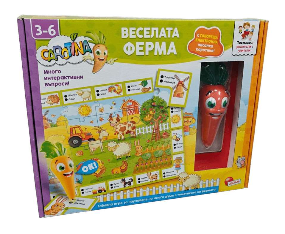 Educational interactive game, Lisciani, Carotina, The Merry Farm