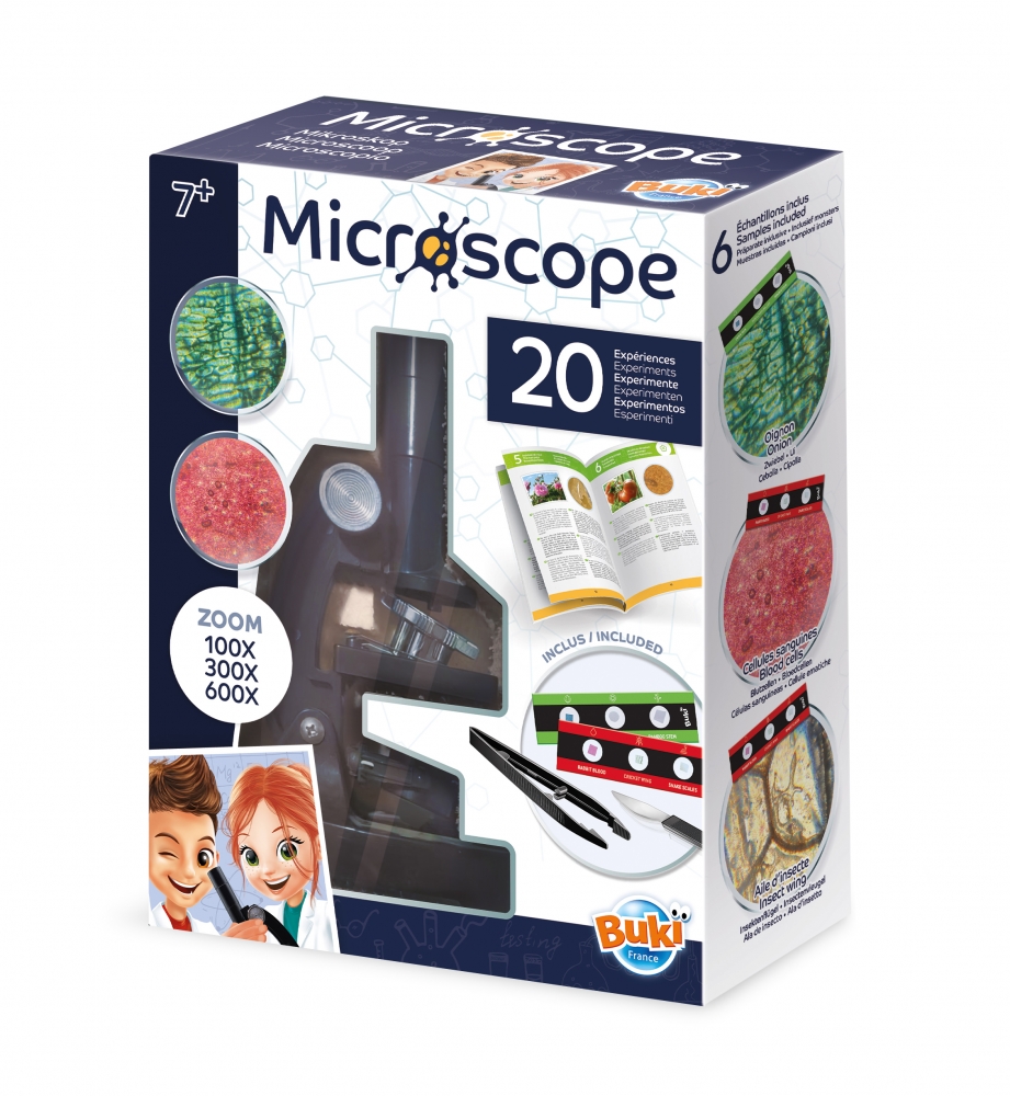Educational kit, Buki France, Microscope, 20 experiments