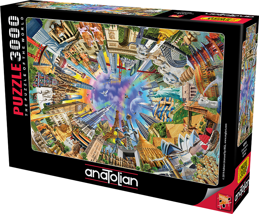 World monuments - puzzle 3000 pieces