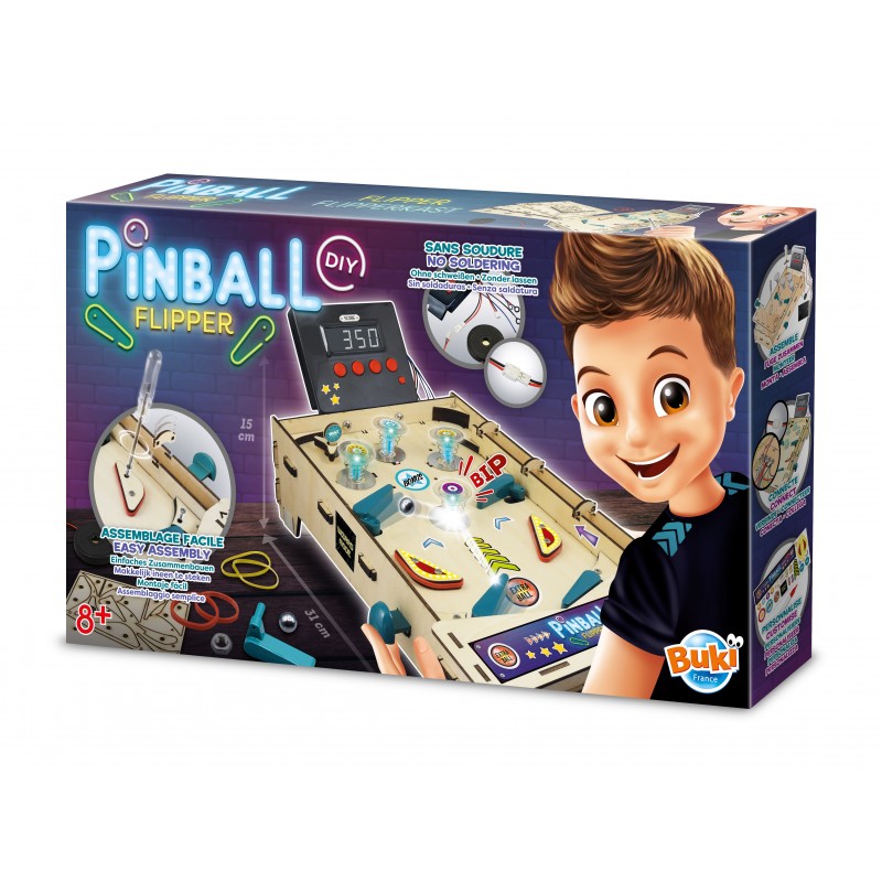 Interactive toy, Buki France, Pinball, 31x15 cm