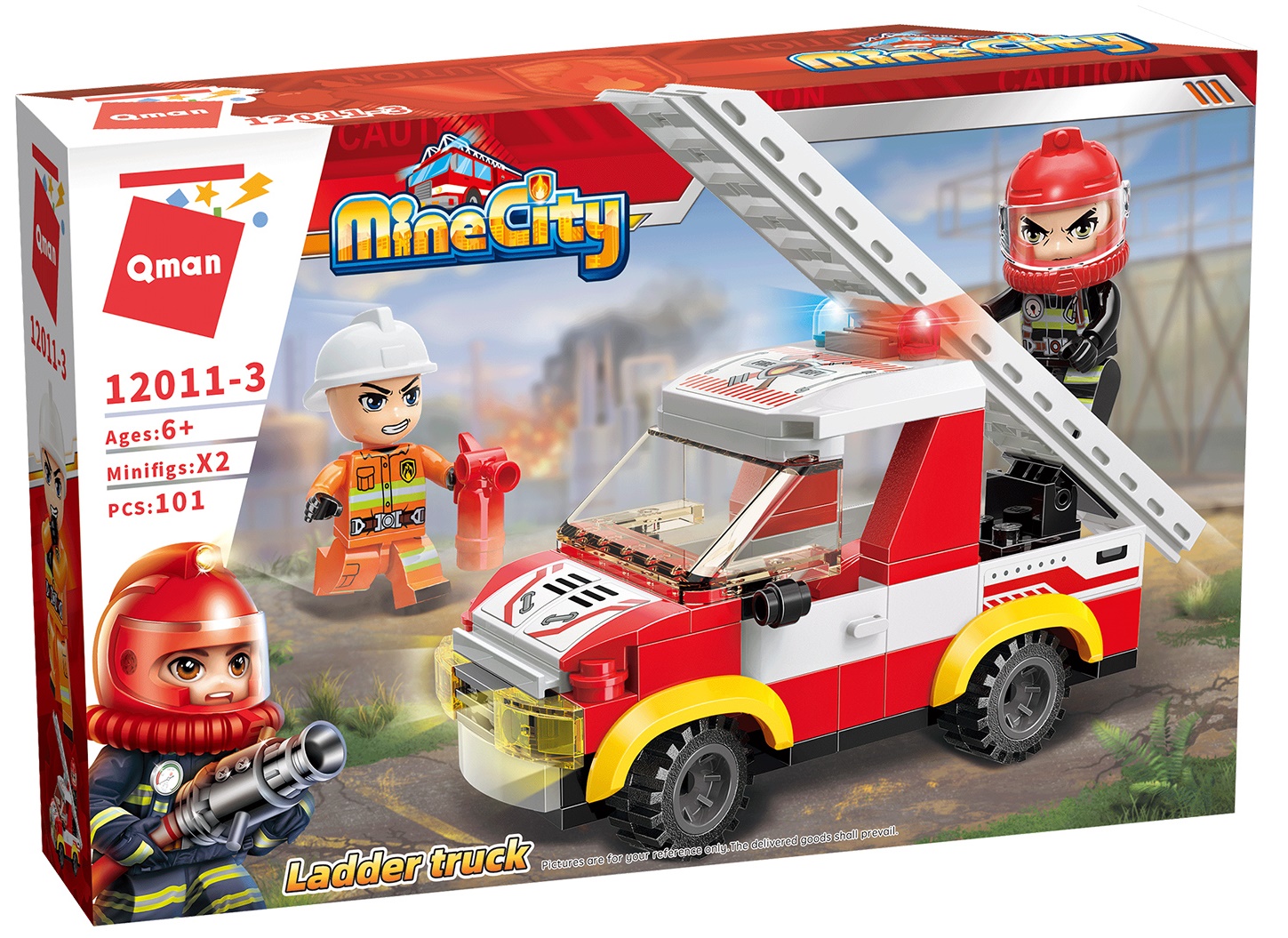 Конструктор, Qman, Пожарна команда, 101 части