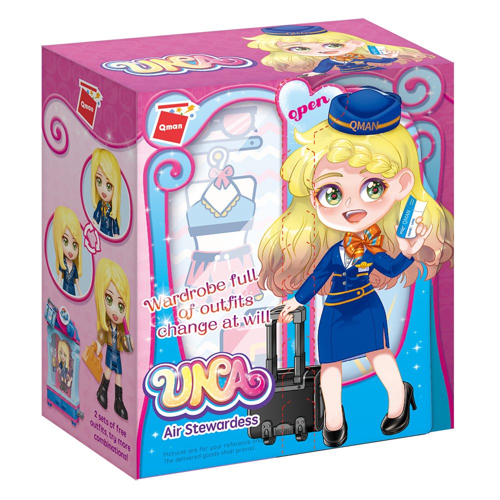 Конструктор, Qman, Уна, Стюардеса, 64 части