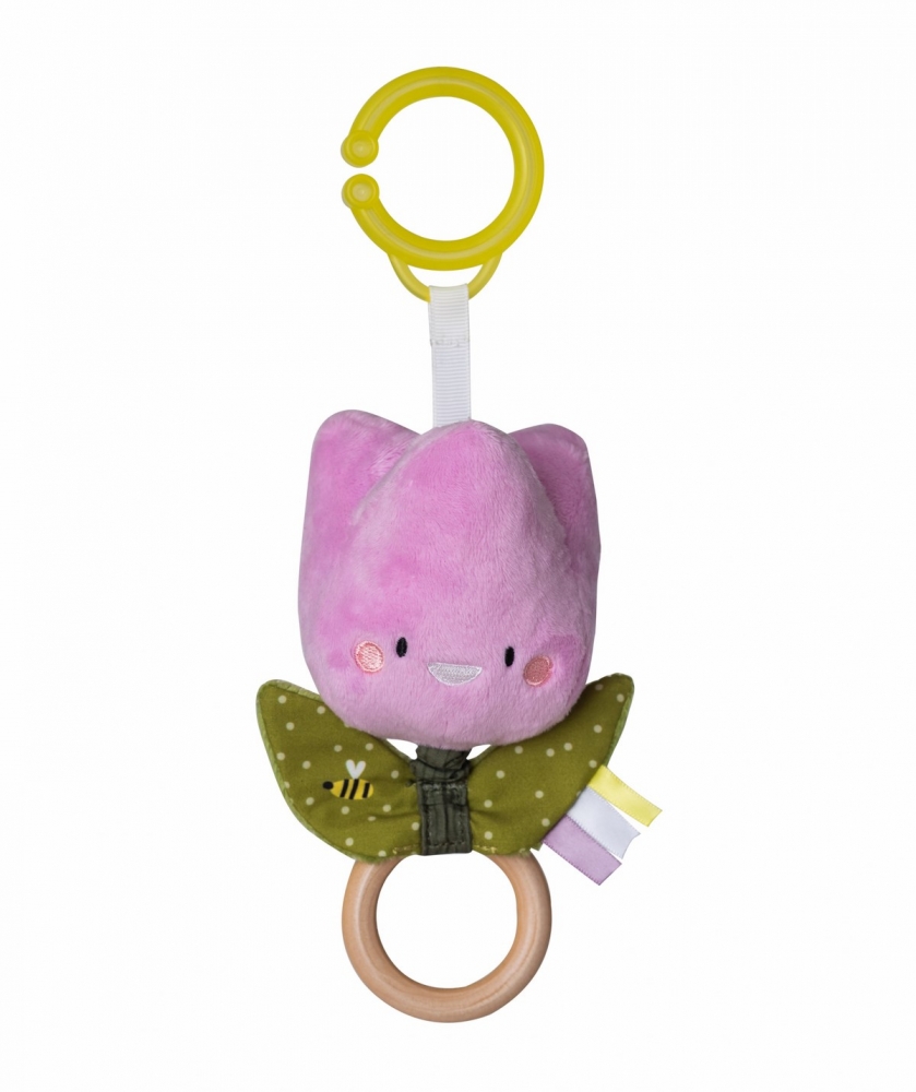 Бебешка мека дрънкалка Лале, 18 см