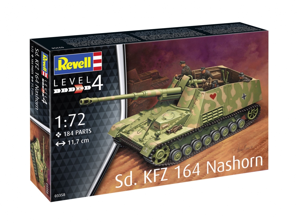Assembly model, Revell, Tank Sd.Kfz. 164 Nashorn, 184 parts