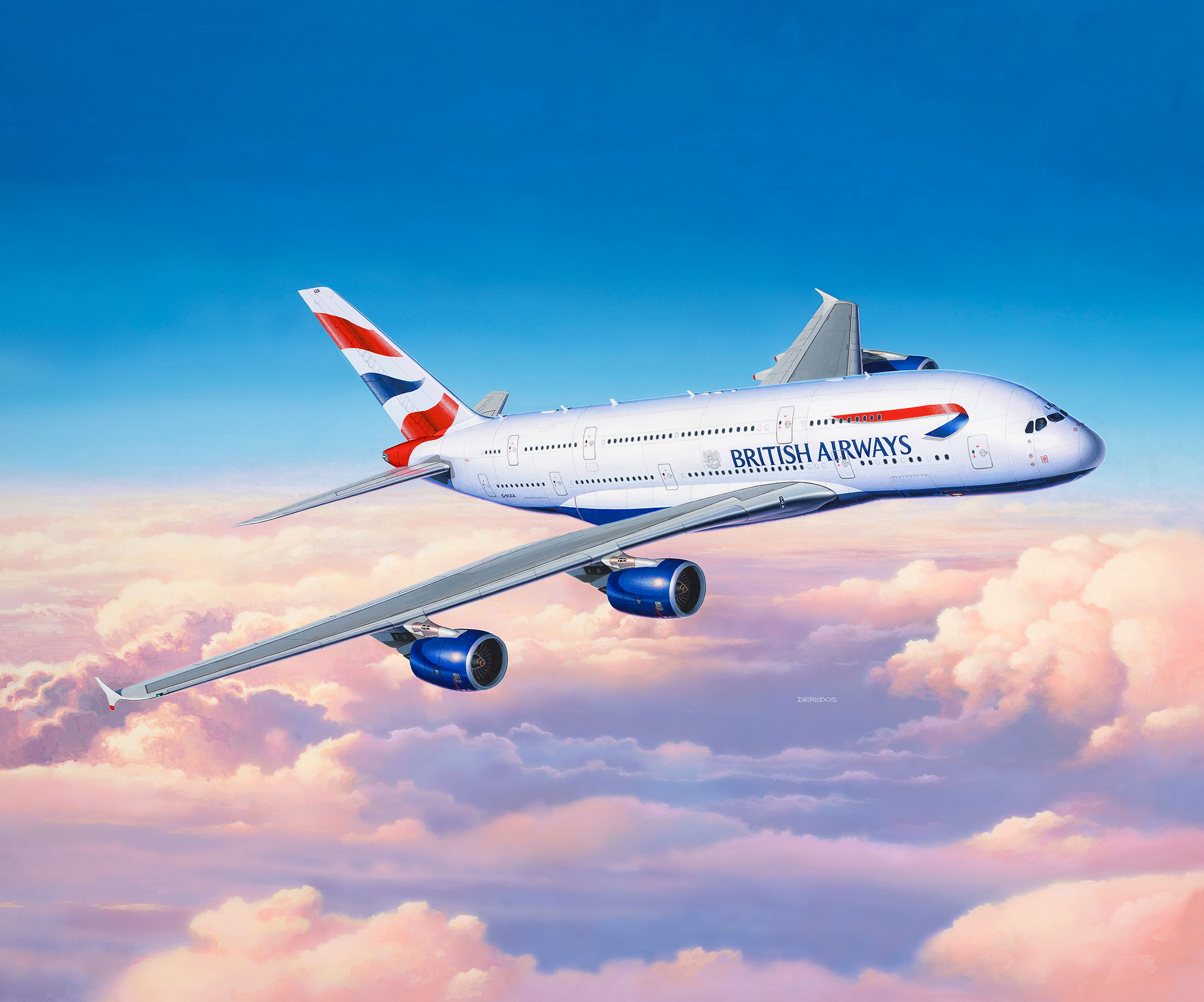 Аирбъс A380-800 сглобяем модел