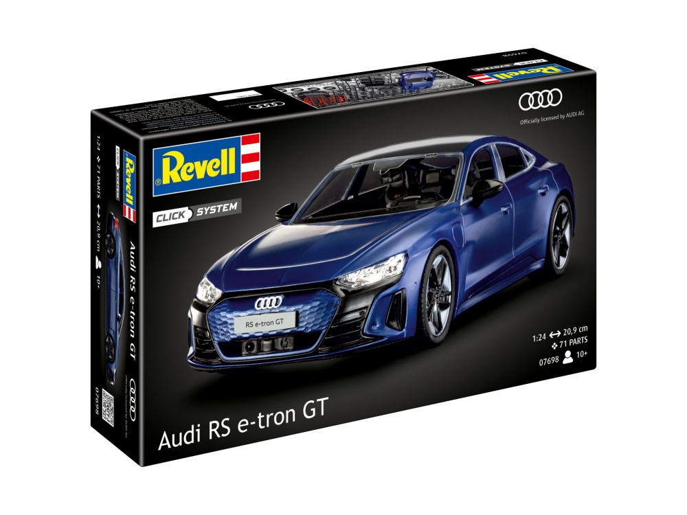 Сглобяем модел, Revell, Автомобил Audi RS e-tron GT, Click system, 71 части