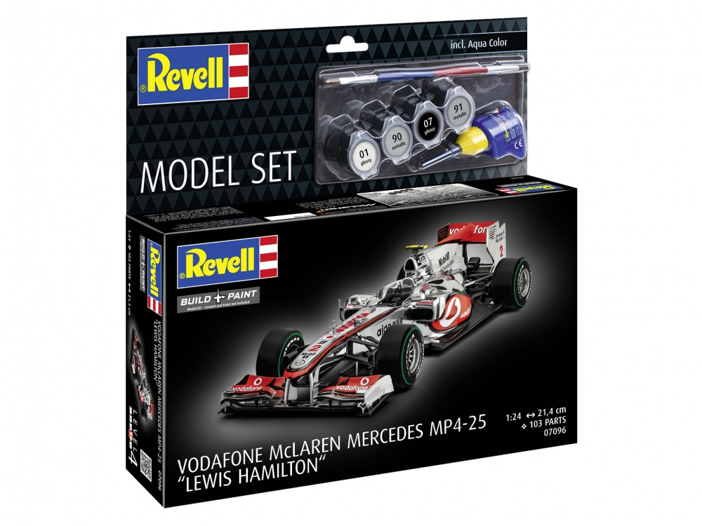 Сглобяем модел, Revell, Автомобил McLaren Mercedes MP4-25 Lewis Hamilton, 103 части