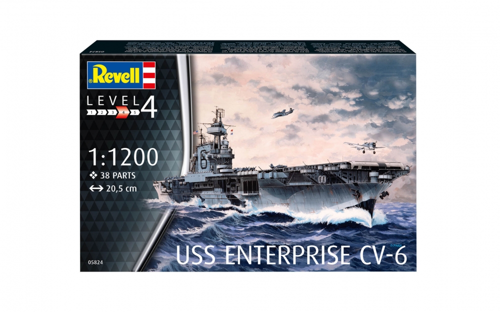 Сглобяем модел Американски самолетоносач USS Enterprise CV-6, 38 части