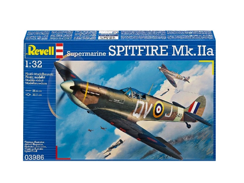 Сглобяем модел Самолет Supermarine Spitfire Mk.IIa, 131 части