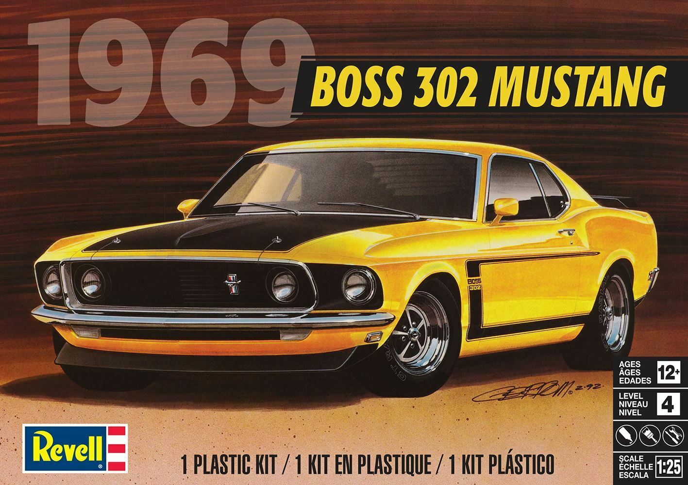 Форд Мустанг 1969 |Boss 302 - сглобяем модел