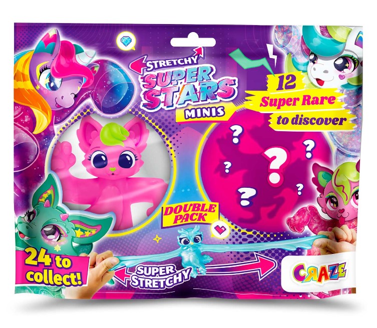 Collectible Figure, Craze, Mini Stretchable Creatures, Minis Double