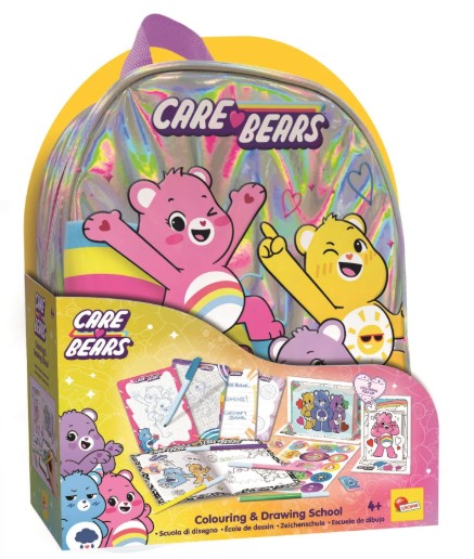 Творчески комплект, Lisciani, Care Bears, 2 в 1 раница с комплект за рисуване