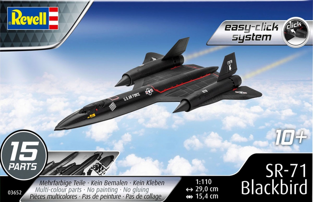 Сглобяем модел Самолет Lockheed SR-71 Blackbird, 15 части