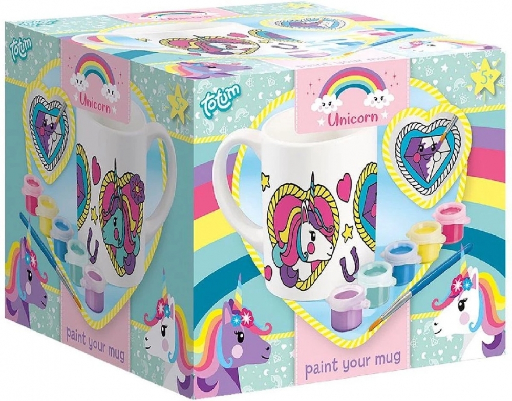 Creative kit Color your own mug, Unicorn