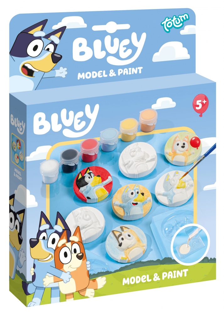 Creative kit, Totum, Bluey, DIY plaster figurines