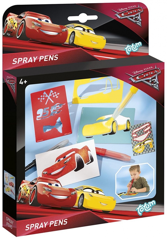 Творчески комплект Cars 3, Декорирай сам със спрей писалка