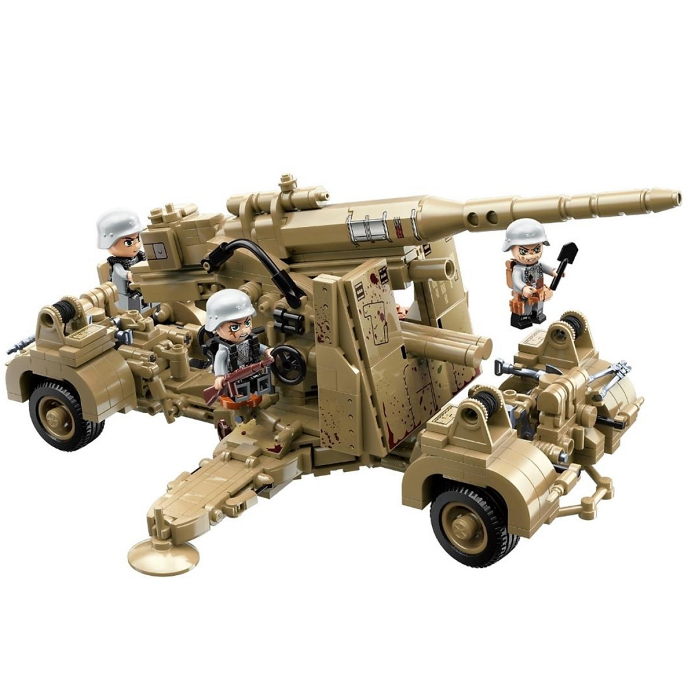 Конструктор, Qman, Германско оръдие 88mm FlaK, 829 части