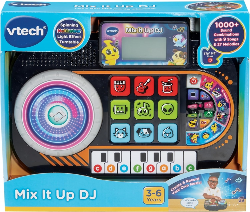 Interactive toy, Vtech, DJ Console, Black
