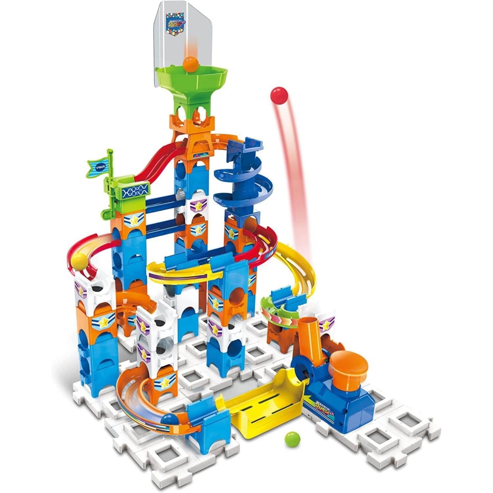 Color Track with Marble Balls, Spiral City, 62 Piece Play Set