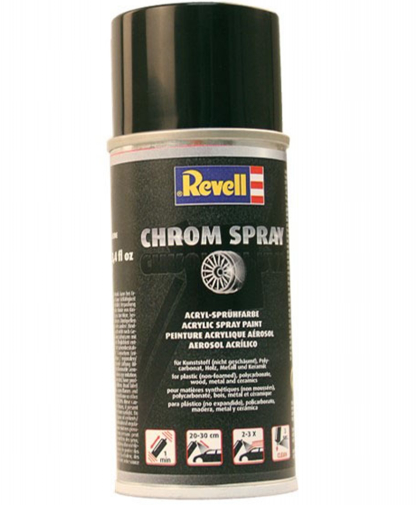 Acrylic paint, Revell, Spray Chrome, 150ml