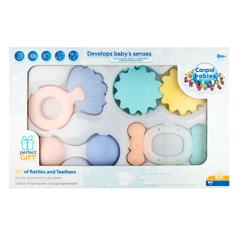 Комплект чесалки Pastel, 4 бр.