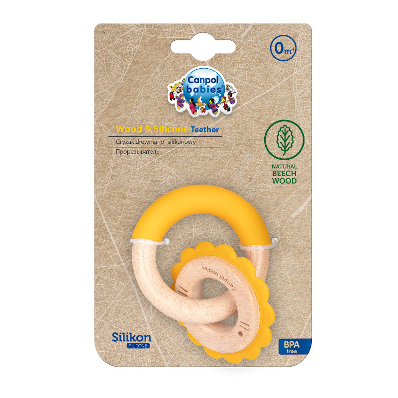 Чесалка дърво-силикон Lion