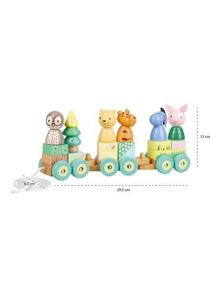 Wooden Pull Train - Winnie the Pooh and Friends (FSC®)