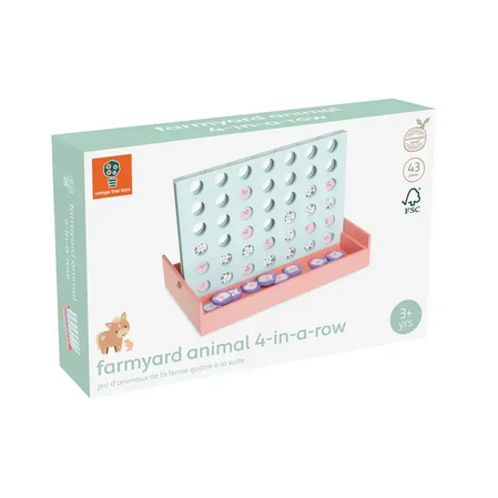 Wooden board game - 4 in a row (FSC®)