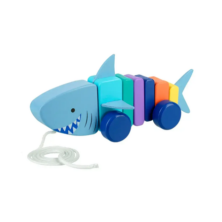 Дървена играчка за дърпане Акула -  Sea Life