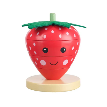 Wooden stacking toy Strawberry - Spring Garden