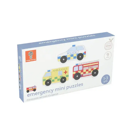 Комплект дървени пъзели -  Emergency Services