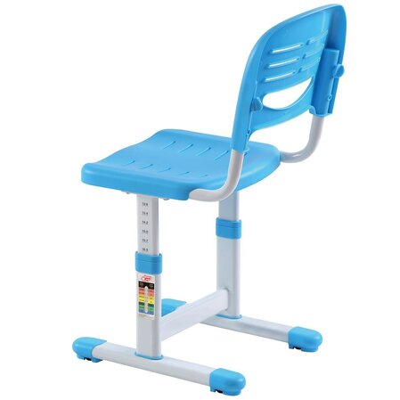 Adjustable children's desk and chair, blue, Costway