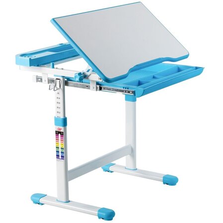 Adjustable children's desk and chair, blue, Costway