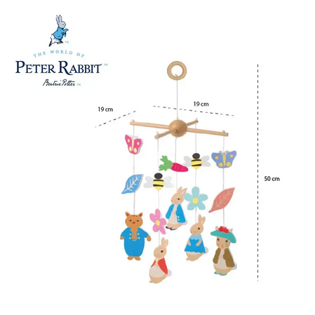 Wooden hanging toy, Peter Rabbit