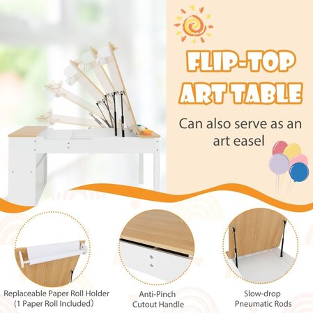 Children's art table 5 in 1, Costway