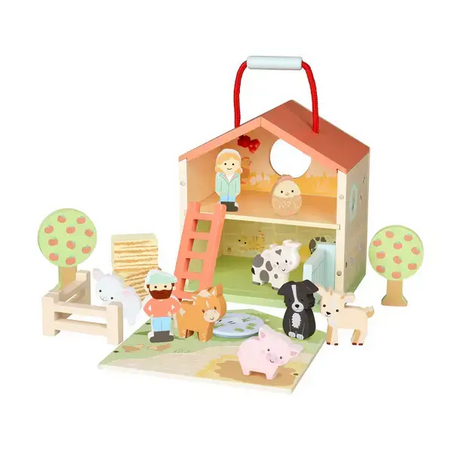 Wooden farm with animals - Play set