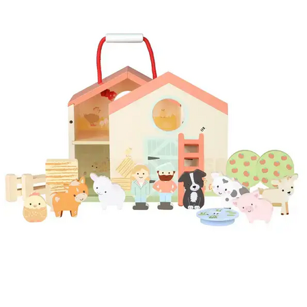 Wooden farm with animals - Play set
