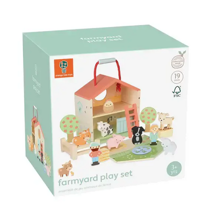 Wooden farm with animals - Play set