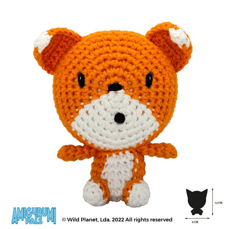 Hand-knitted toy, Fox 12cm Wild Planet
