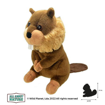 Plush toy, Beaver 28cm Wild Planet