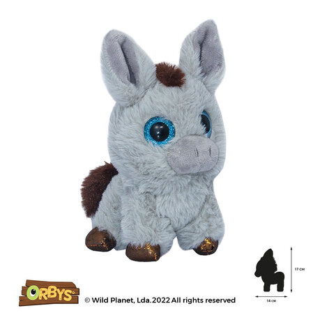 Plush toy, Donkey 17cm. Wild Planet