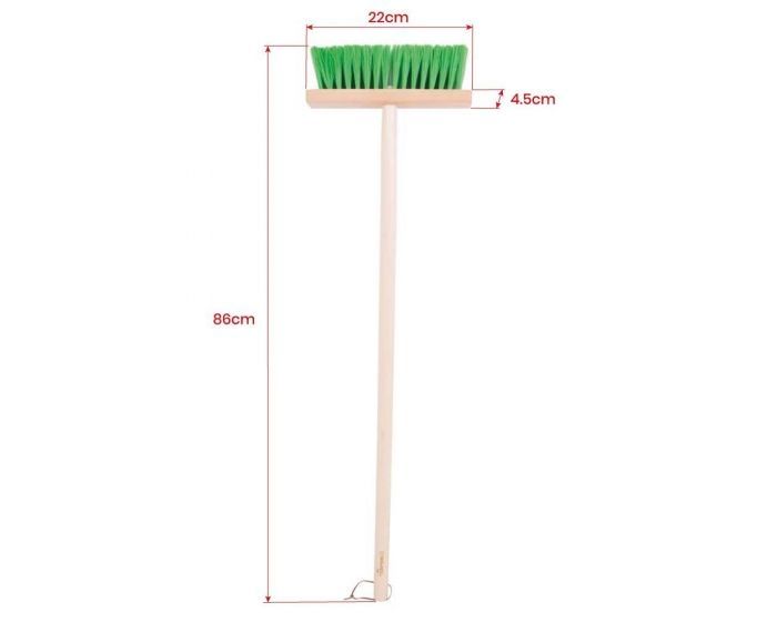 Детска метла с дълга дръжка